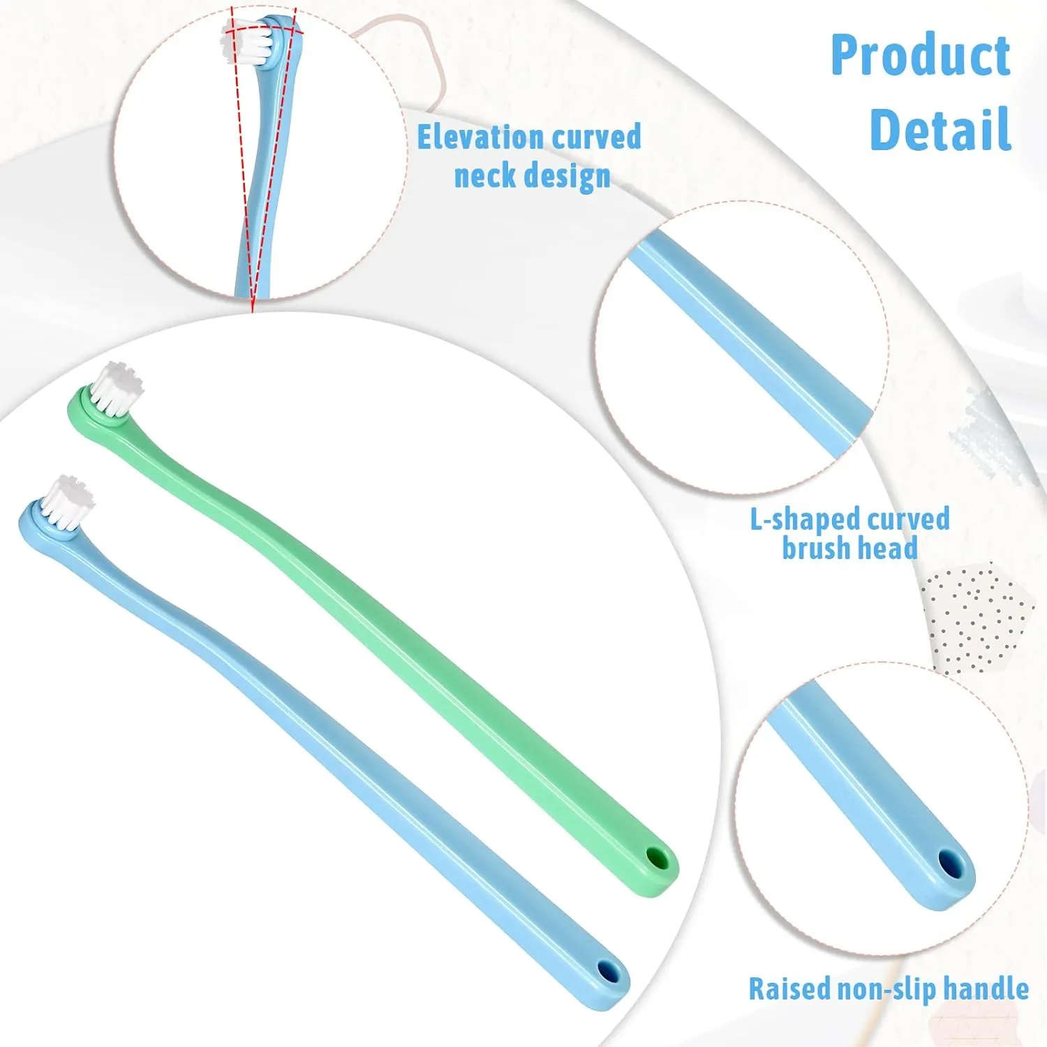2 Pack Small Dog Toothbrush Pet Toothbrush Cat Tooth Brush Puppy Tooth Brush Mini Head Soft Deep Clean Kit, Portable Travel Friendly and Easy to Use for Small Dog & Cat, Puppy, Kitten