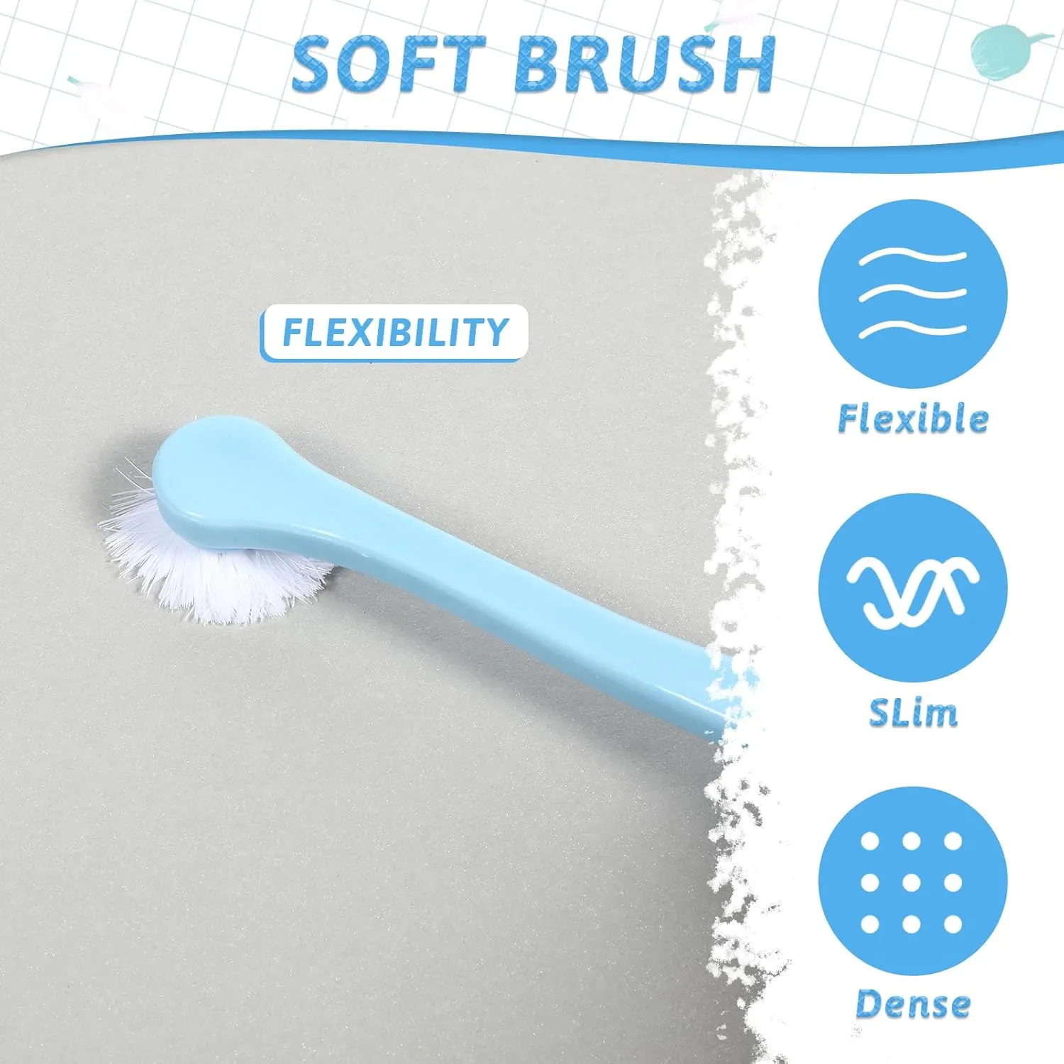 2 Pack Small Dog Toothbrush Pet Toothbrush Cat Tooth Brush Puppy Tooth Brush Mini Head Soft Deep Clean Kit, Portable Travel Friendly and Easy to Use for Small Dog & Cat, Puppy, Kitten