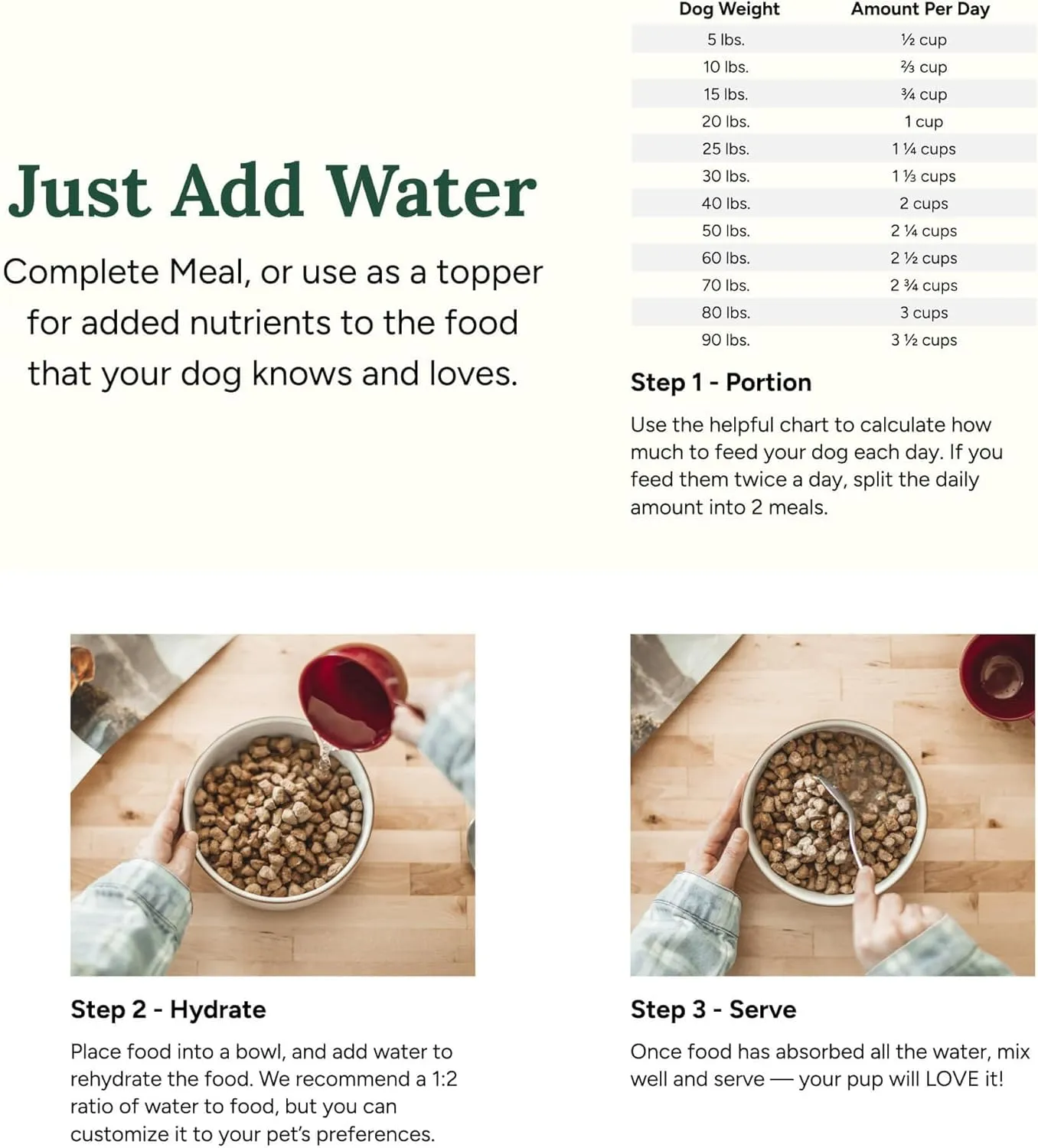 360 Pet Nutrition Freeze-Dried Raw Dog Food, High-Protein Complete Meal w/Beef, Chicken, Fish, Organs, Superfoods, No Fillers, 16 oz Bites/Kibble (Multi-Protein)  Made in USA