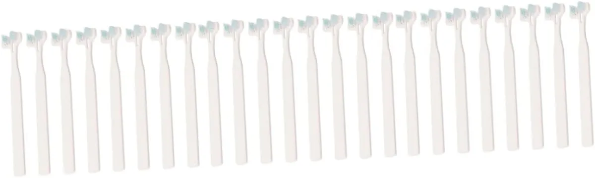 3sets Ergonomic Handle Pet Toothbrush Pen Dog Small Breed Multiple Pets Teeth Cleaner 8pcs*3
