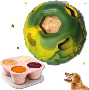 5-in-1 Dog Enrichment Toy  Mighty Puppy Chew Toy & Frozen Treat Feeder, Large Dog Toys, Slow Feeder for Extended Play, Interactive Dog Puzzle for Boredom Relief, Aggressive Chewers (25-85 lbs)