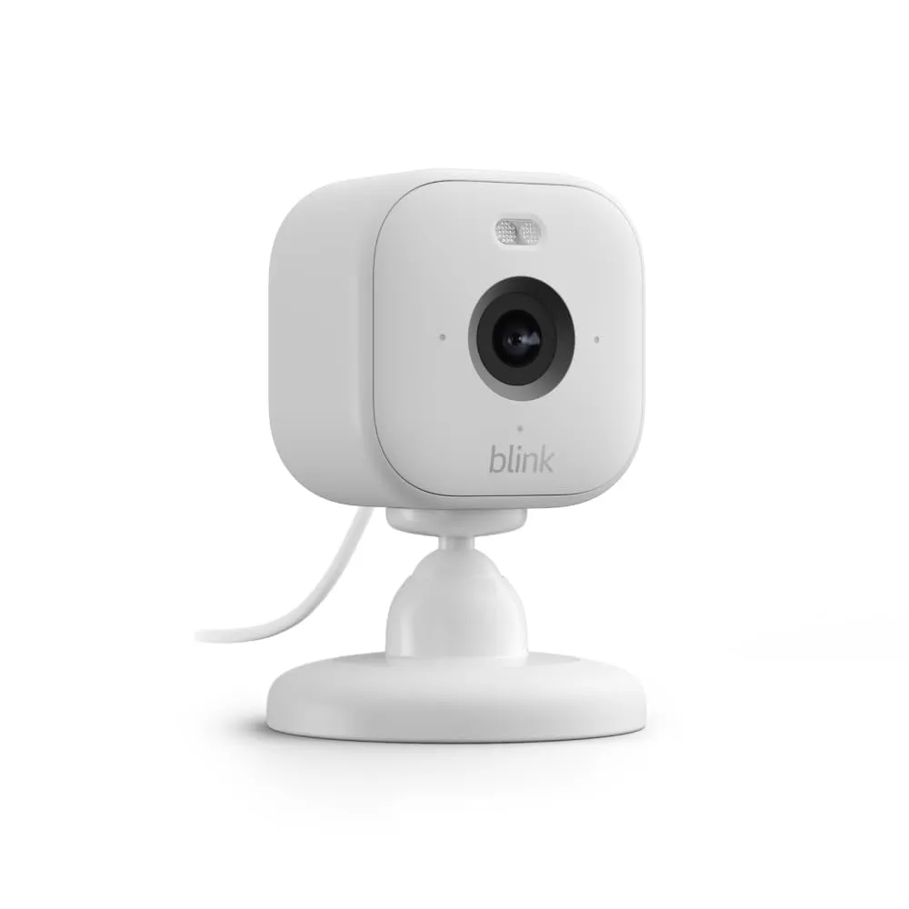 Blink Mini 2 (Newest Model)  Home Security & Pet Camera(s) with HD video, color night view, motion detection, two-way audio, and built-in spotlight  1 camera (White)