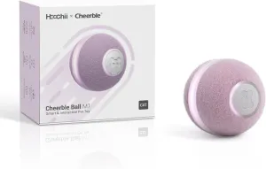 Cheerble Hoochii Smart Interactive Cat Toy, 3 Interactive Modes Automatic Moving Bouncing Rolling Ball for Indoor Cat Kitten Birthday Gift, Self Rotating Ball with Lights and Bell, USB Rechargeable
