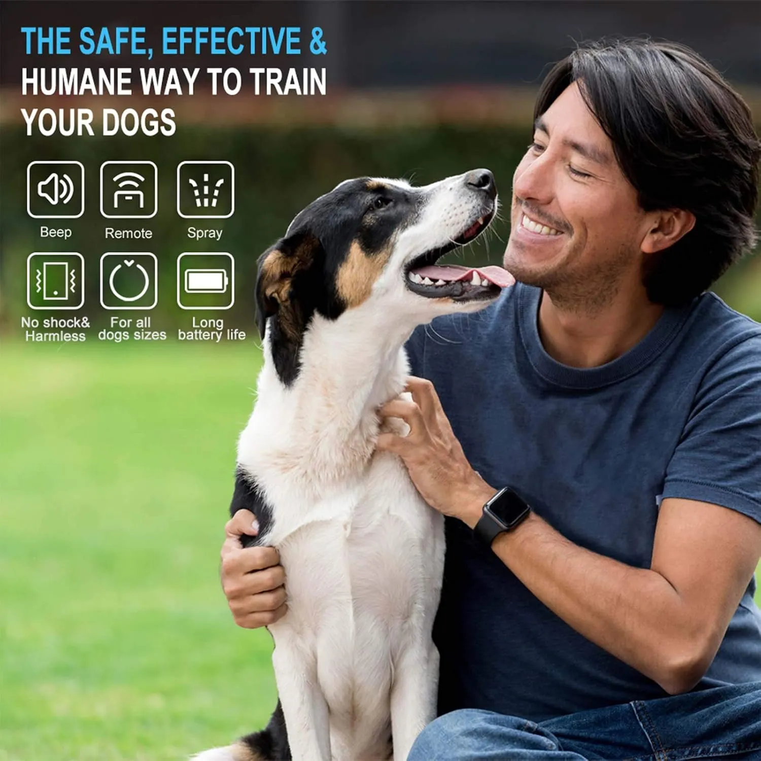 Citronella Dog Training Collar with Remote & 2 ReceiversCan't Work Automatically,3 Modes Harmless Spray/Vibration/Beep, Humane Citronella Dog Collar,1000ft Range No Shock Rechargeable Spray Collar