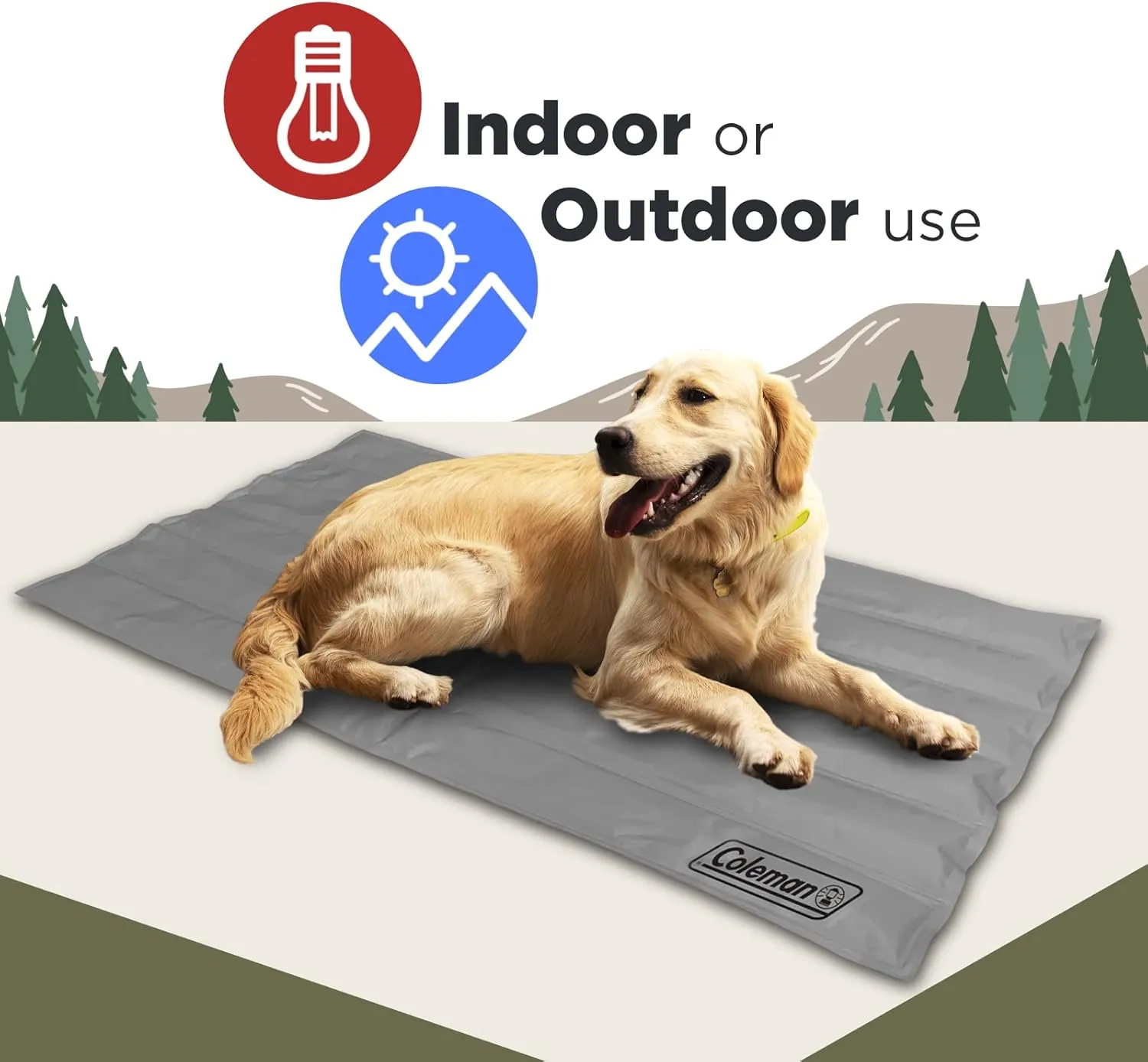 Comfort Cooling Gel Pet Pad Mat in Large 20x36, for Large Pets (Silver)