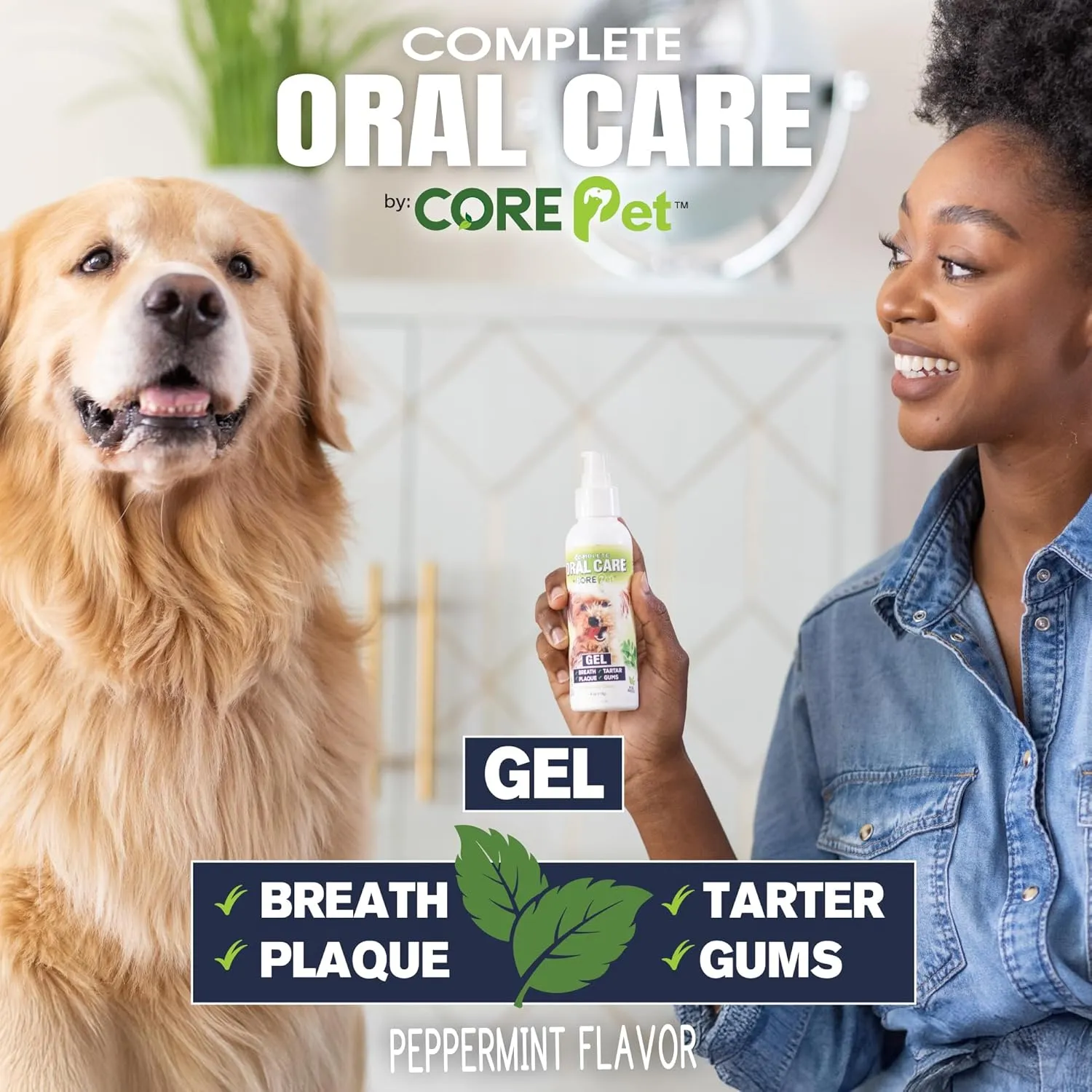 Complete Oral Care from The Founders of PetzLife - 4 oz (Peppermint Gel)