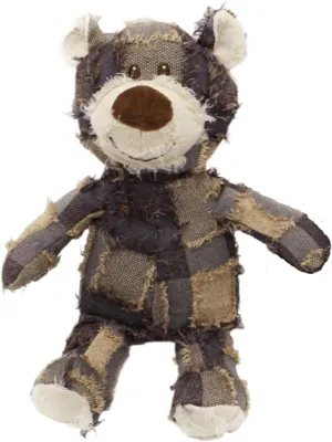 Dog Companion for Heavy Chewers- Indestructible Robust Bear Dog Toy, Resistant Squeaky Dog Toys for Heavy Chewers, Unbreakable Stuffed Plush Dog Toys for Aggressive Chewers (D-Purple)