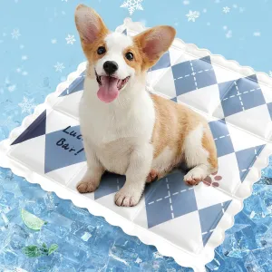 Dog Cooling Mat 13.7 x 13.7 Pet Summer Self-Cooling Pad Non-Toxic Gel No Water or Electricity Needed for Small Dogs Cats