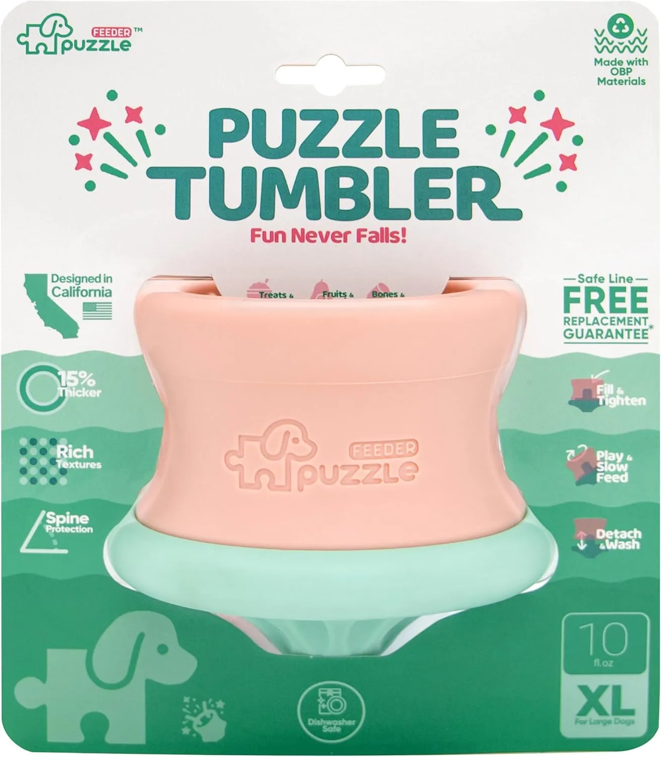 Dog Enrichment Toy, Interactive Dog Puzzle Toy for Mental Stimulation, Dog Toys for Treat Dispensing, Washable Dog Treat Puzzles for Large and XL Dogs