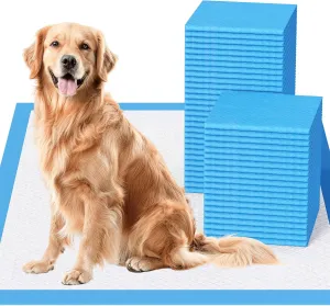 Dog Pee Pads Extra Large 36"x36", XX-Large Puppy Training Pads with Adhesive Tabs, 6 Layers Thick, Super Absorbent, Leak-Proof, Quick-Dry for Dogs and Puppies (50 Count)