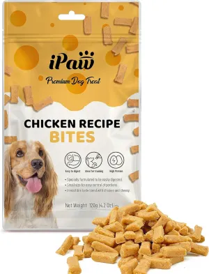 Dog Treats for Puppy Training, All Natural Human Grade Dog Treat, Hypoallergenic, Easy to Digest (Chicken and Cheese Bites)