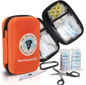 Dr Brahmsy's Pet First Aid Kit, Perfect for Pet Travel, Fits Backbacks and Vehicles, Pet Health Care, Dog Essentials, Dog First Aid