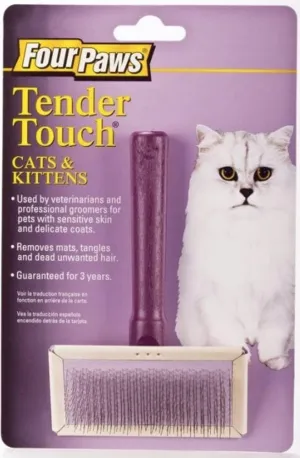 Four Paws Tender Touch Slicker Wire Brush for Cats