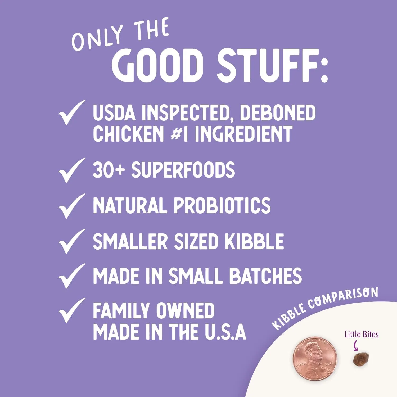 Health Extension Little Bites Chicken & Brown Rice Dry Dog Food (4 lb / 1.8 Kg) - Natural with Probiotics and Superfoods for Teacup, Toy & Small Breeds