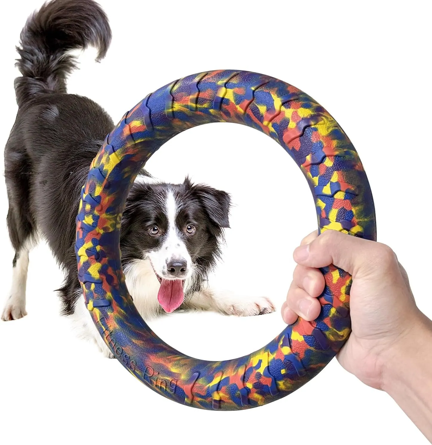 Indestructible Dog Toys Dog Chew Toy for Aggressive Chewers Flying Discs for Medium/Large Breeds Dog Training Ring