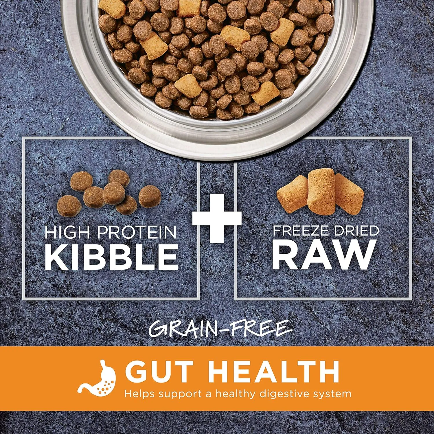 Instinct Raw Boost Natural Dry Dog Food with Freeze Dried Pieces, Grain Free, Real Chicken - Gut Health, 18 lb. Bag
