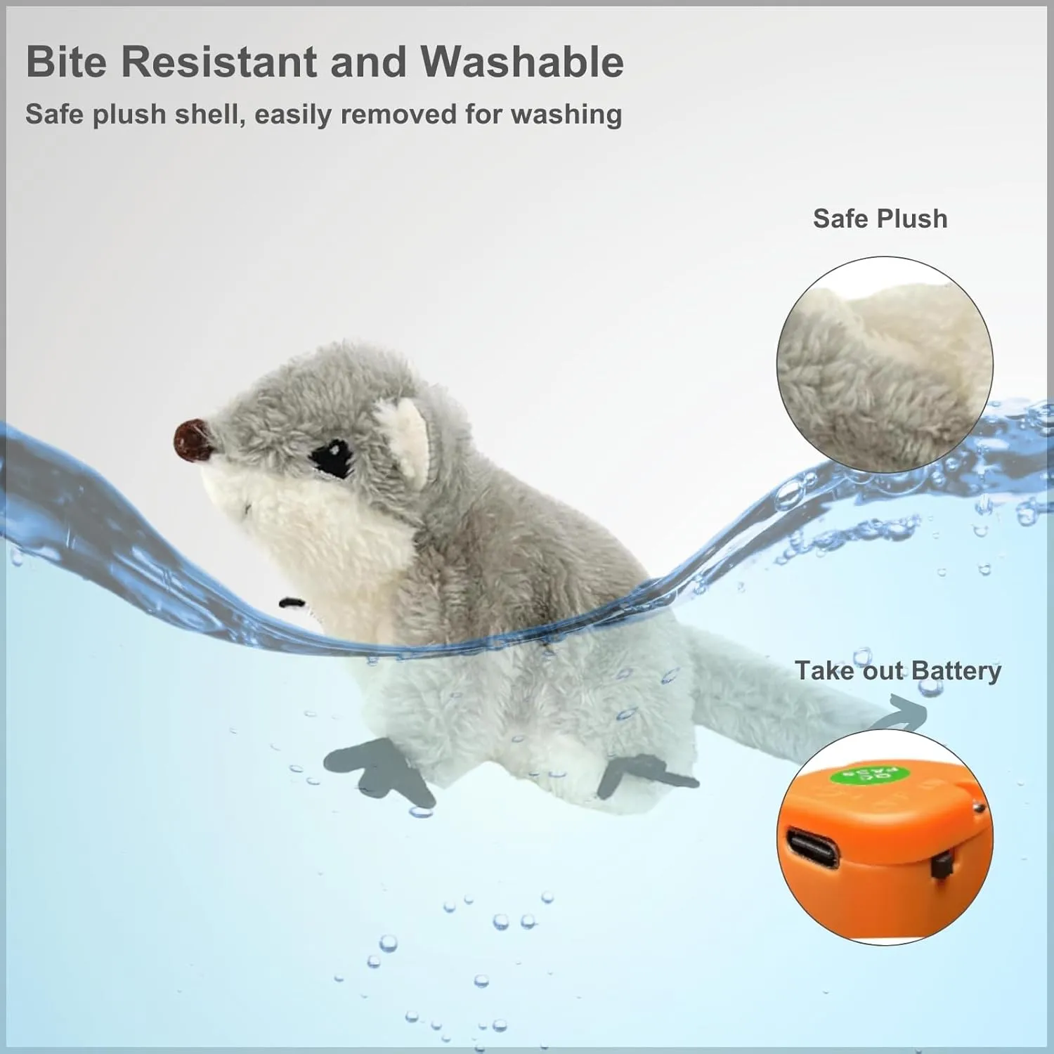 Interactive Flapping Bird Cat Toys, Rechargeable, Touch Activated, Catnip, Chirping Bird Toys for Indoor Cats and Kittens (Sugar Glider)