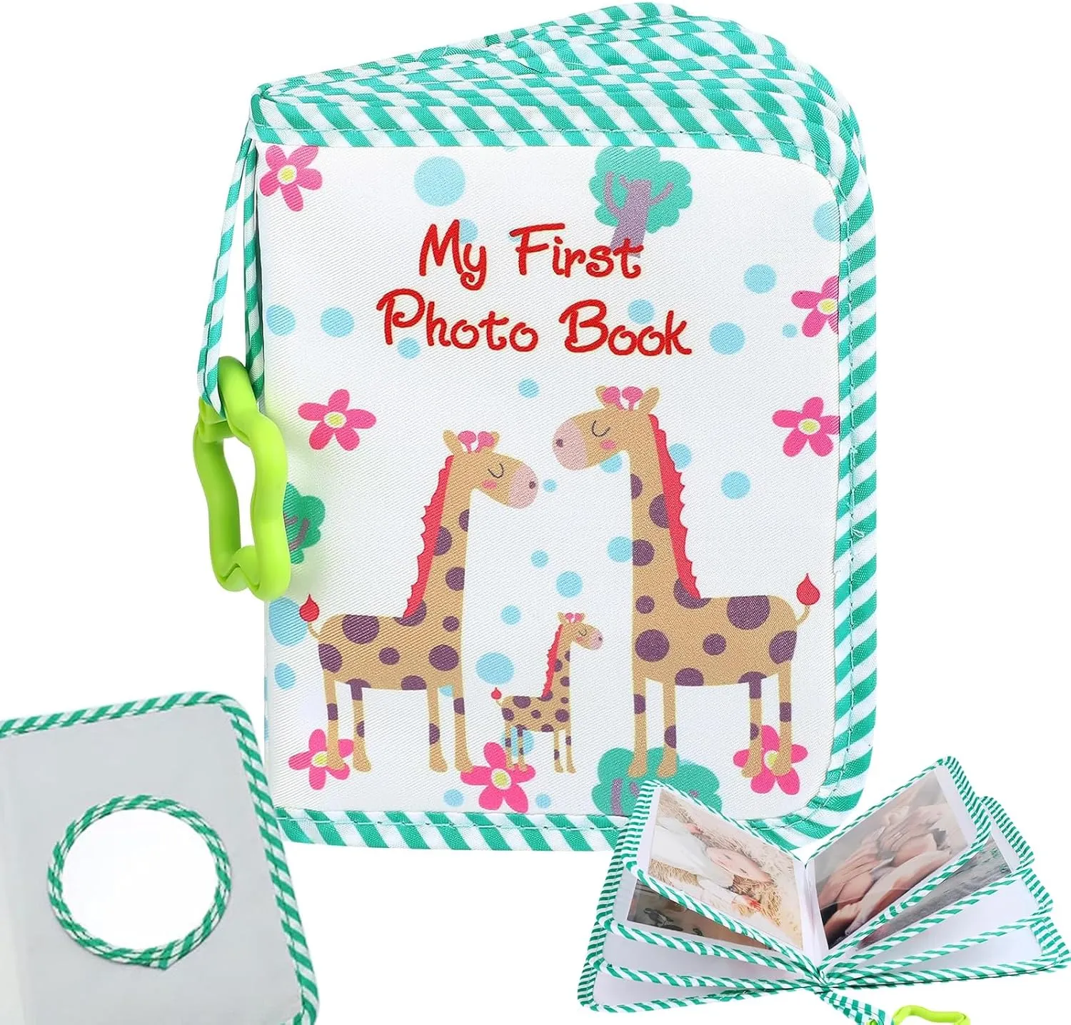 jarbins Photo Album Baby Display Album The First Year Photo Book Photography Album Baby Album Holds for Memory Album Newborns Shower Party Favors