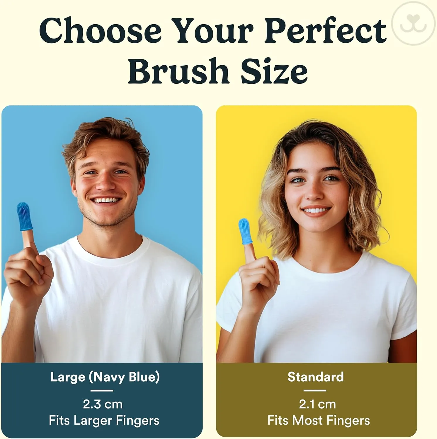 Jasper Dog Toothbrush, 360 Degree Pet Tooth Brushing Kit, Cat Toothbrush, Canine Dental Care & Teeth Cleaning Kit, Pet Finger Tooth Brush, Use with Dog Toothpaste, 16-Pack Blue