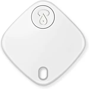 Key Finder,Item Finder Works with Apple Find My (iOS only), Smart Bluetooth Tracker for Suitcase, Bags, Wallets,Pets and More. Replaceable Battery,Privacy Protection. (White,1 Pack)