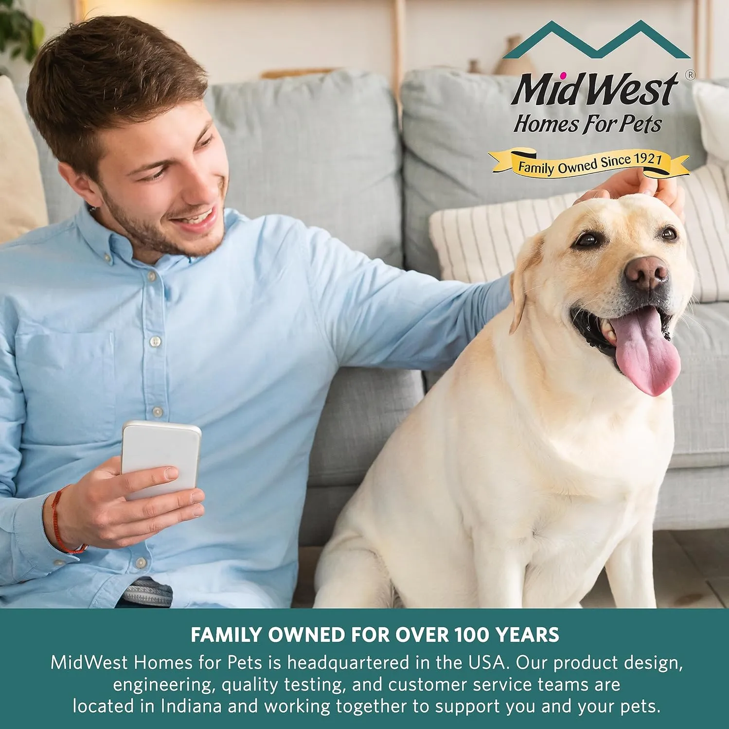 MidWest Homes for Pets Deluxe Dog Beds Super Plush Dog & Cat Beds Ideal for Dog Crates Machine Wash & Dryer Friendly, 1-Year Warranty, Fits 36 inch Crate.
