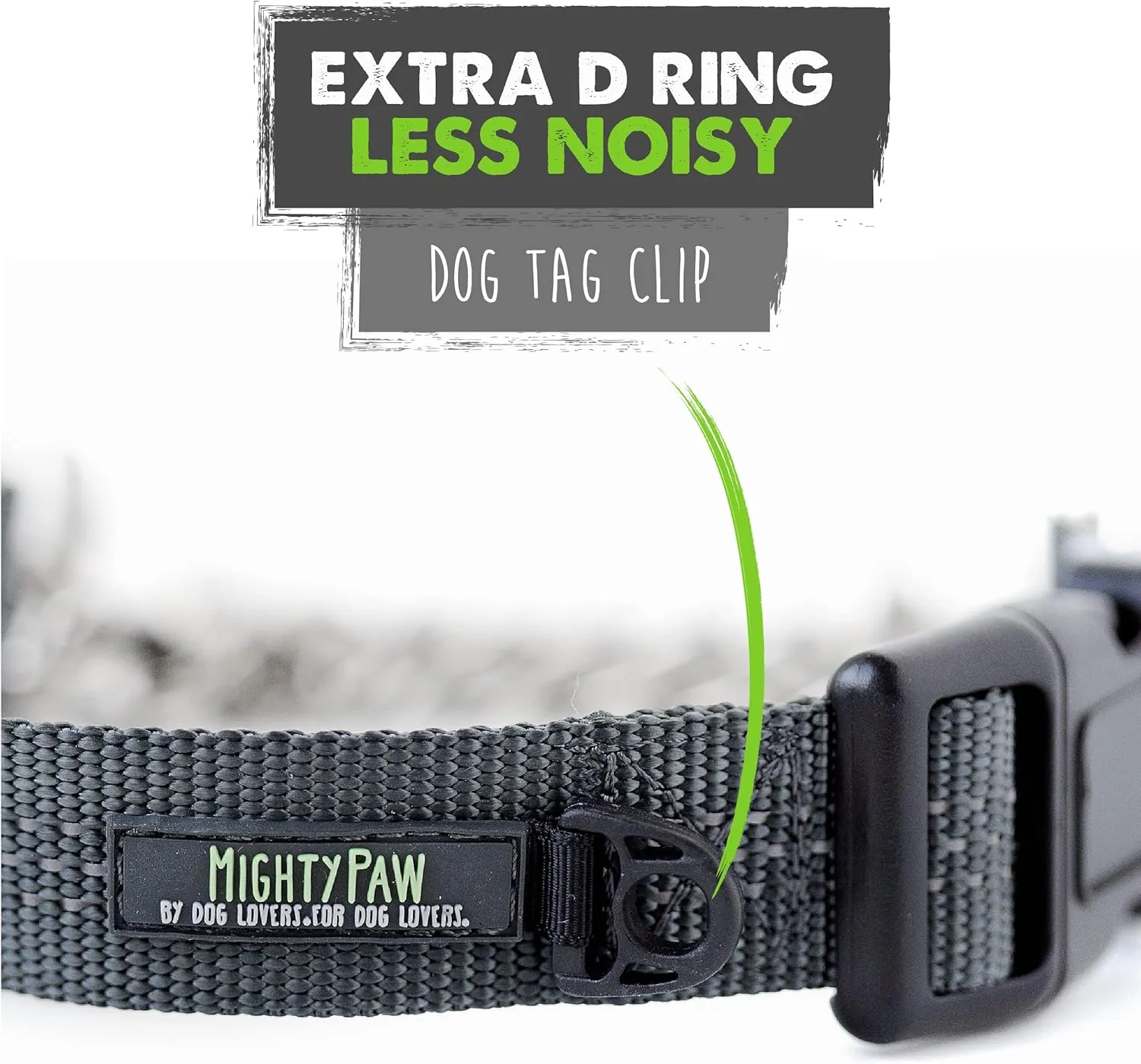 Mighty Paw Martingale Collar with Buckle | Training Dog Collar, Limited Cinch Chain Pet Gear for No Pull Dog Walking. Martingale Dog Collars for Large Dogs, Medium Breeds and Small Pets