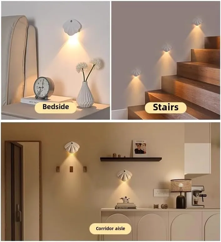 Motion Sensor Light Indoor, Rechargeable Dimmable Night Light, Automatic LED Lights Motion Sensor Night Light, Suitable for Bedroom, Bedside, Toilet, Bathroom, for Adults & Kids, Indoor Stair Lights