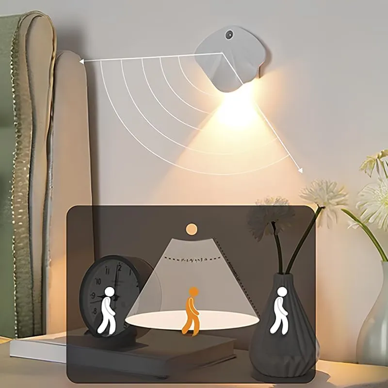 Motion Sensor Light Indoor, Rechargeable Dimmable Night Light, Automatic LED Lights Motion Sensor Night Light, Suitable for Bedroom, Bedside, Toilet, Bathroom, for Adults & Kids, Indoor Stair Lights