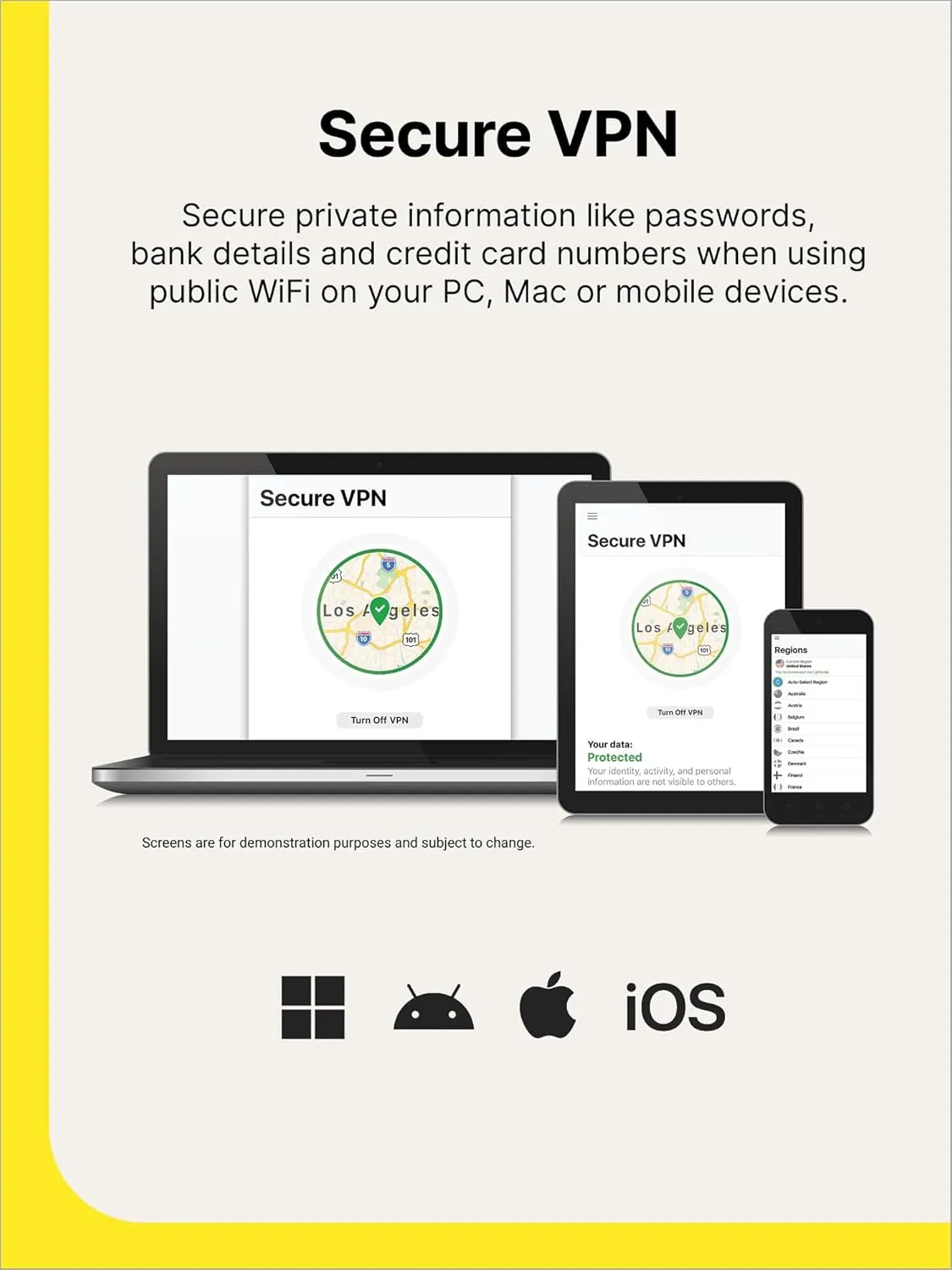 Norton VPN Standard for up to 5 Devices, Keep your online activity more private with a fast and reliable VPN (Download)