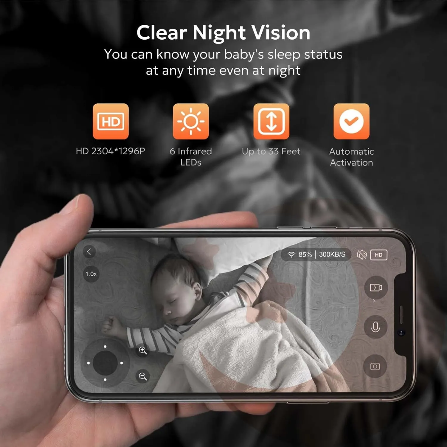 owltron Indoor Security Camera 2K, 360 Cameras for Home Security with Motion Detection, 2.4G WiFi for Baby/Pet/Nanny/Camara with Night Vision, Siren Alarm & 2-Way Audio, Compatible with Alexa