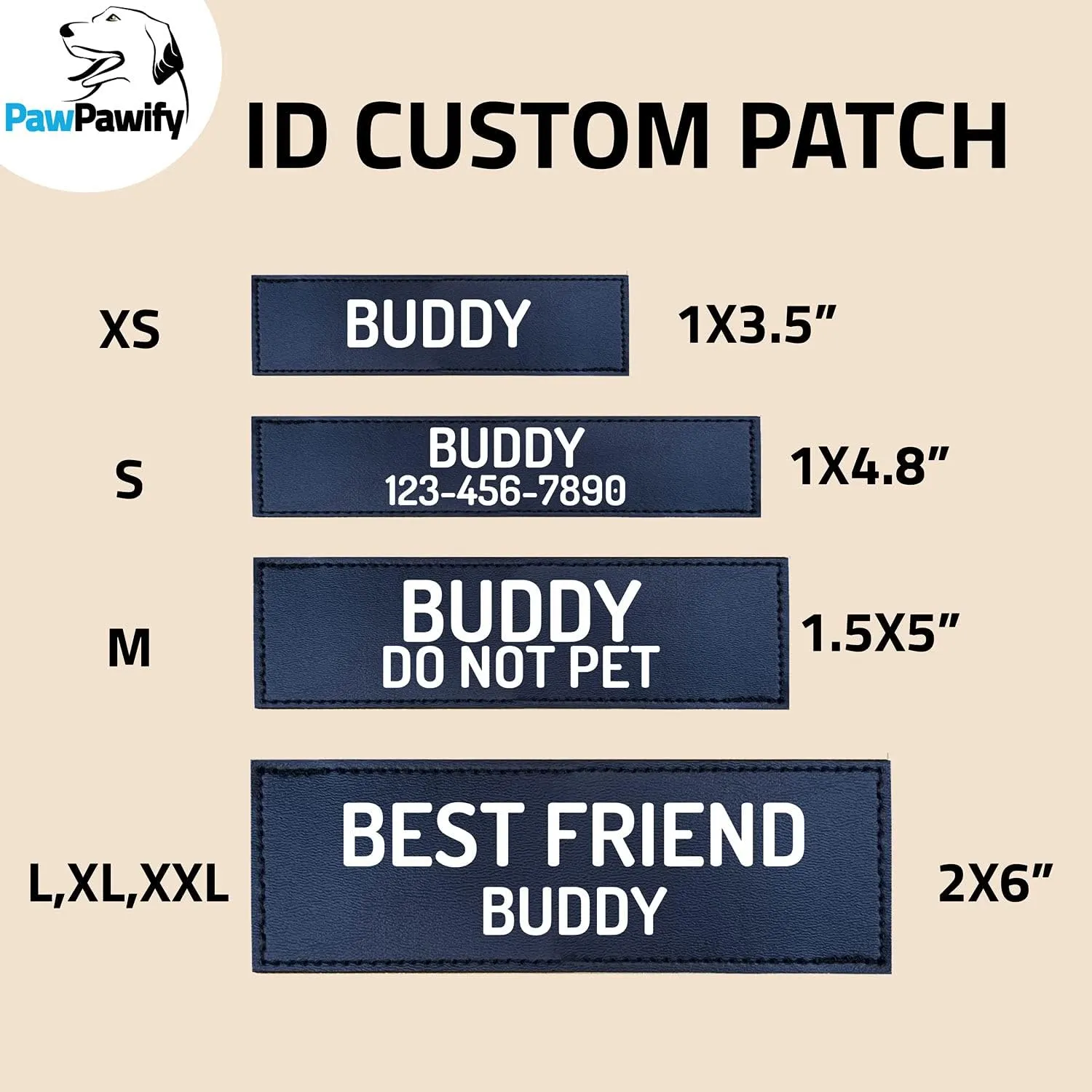 PawPawify Custom No Pull Dog Harness with Name and Phone Number, Heavy Duty Personalized Pet Vest to Prevent Tugging, Pulling, or Choking, Training and Walking (Pink, XS (5-9LBS))