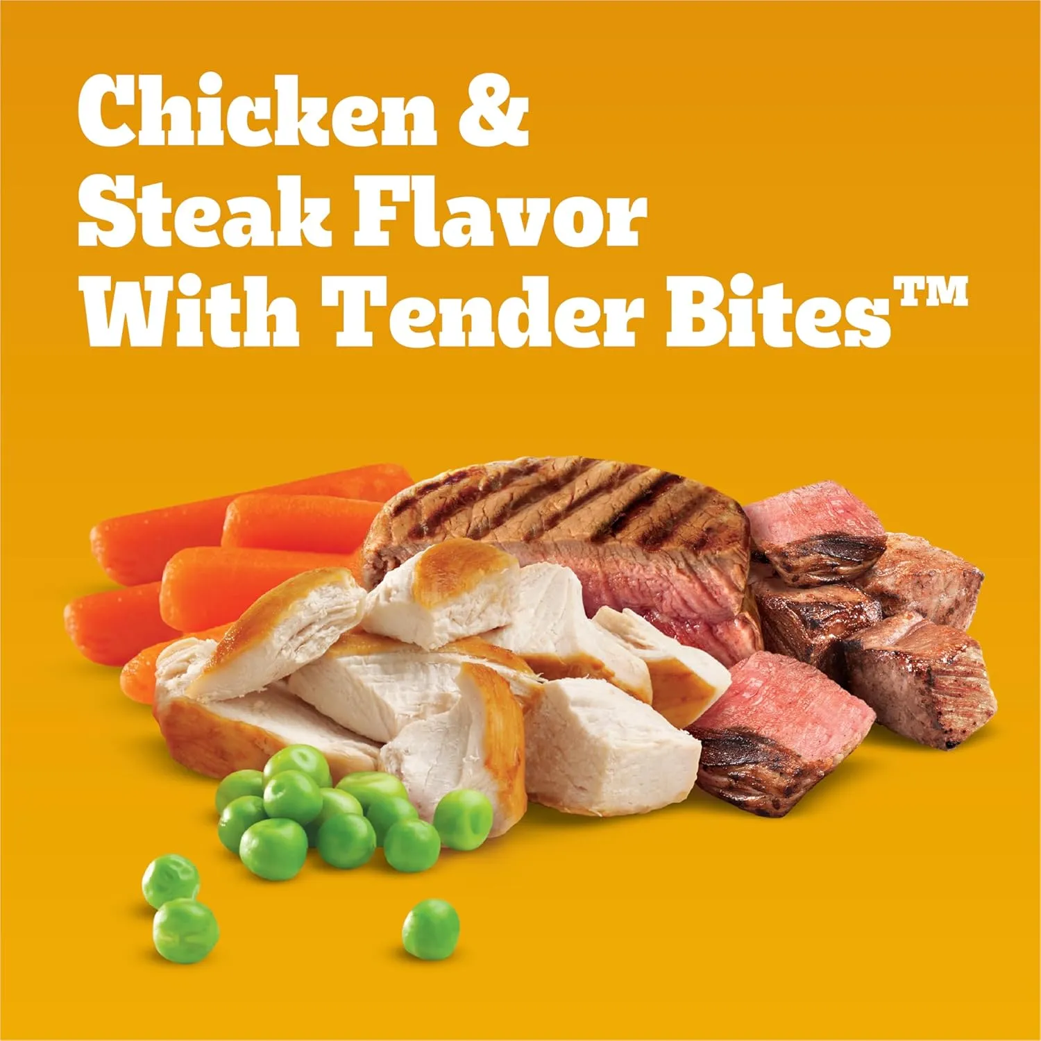 Pedigree with Tender Bites for Small Dogs Adult Dry Dog Food, Chicken and Steak Flavor, 14 lb. Bag