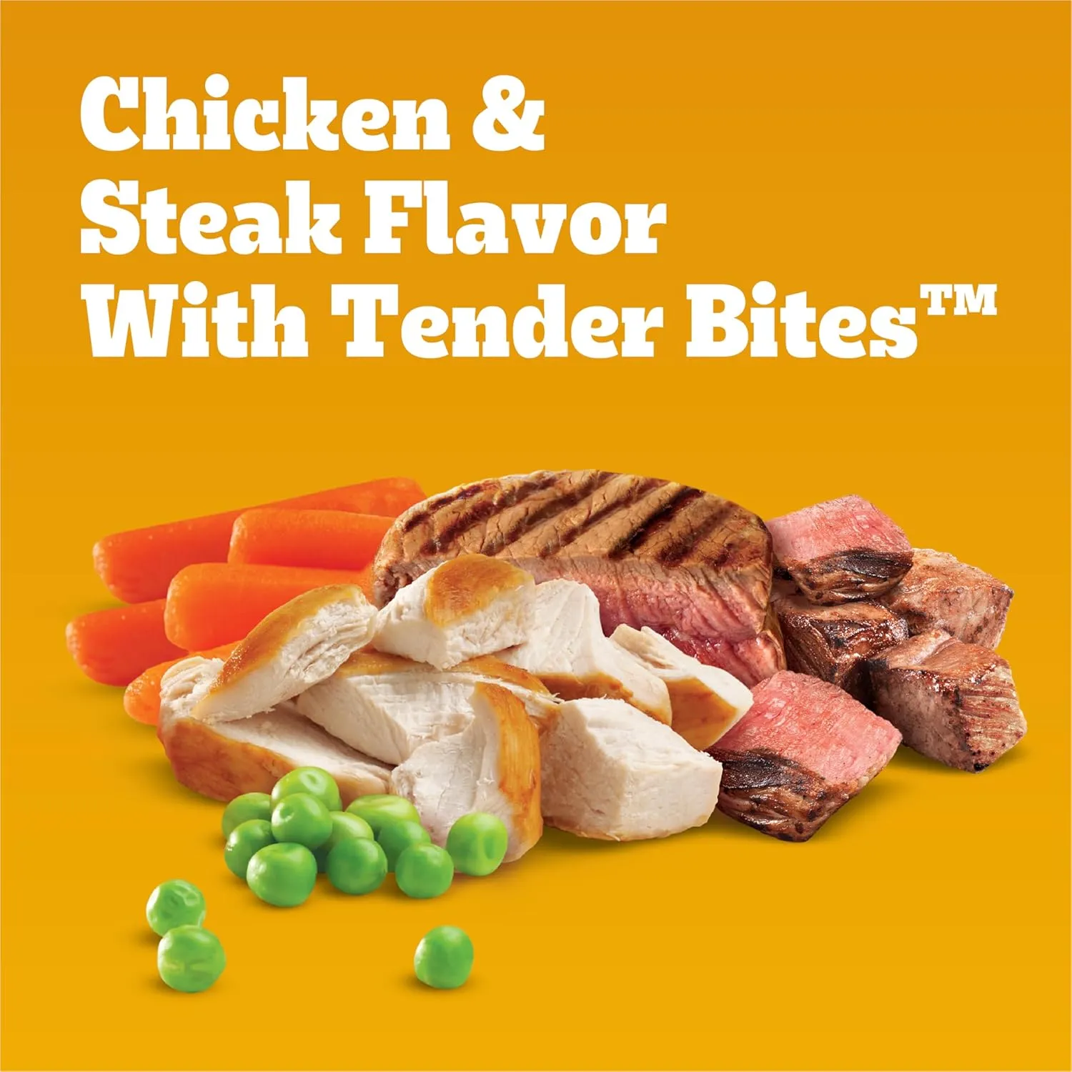 Pedigree With Tender Bites for Small Dogs Adult Dry Dog Food, Chicken and Steak Flavor, 3.5 lb. Bag