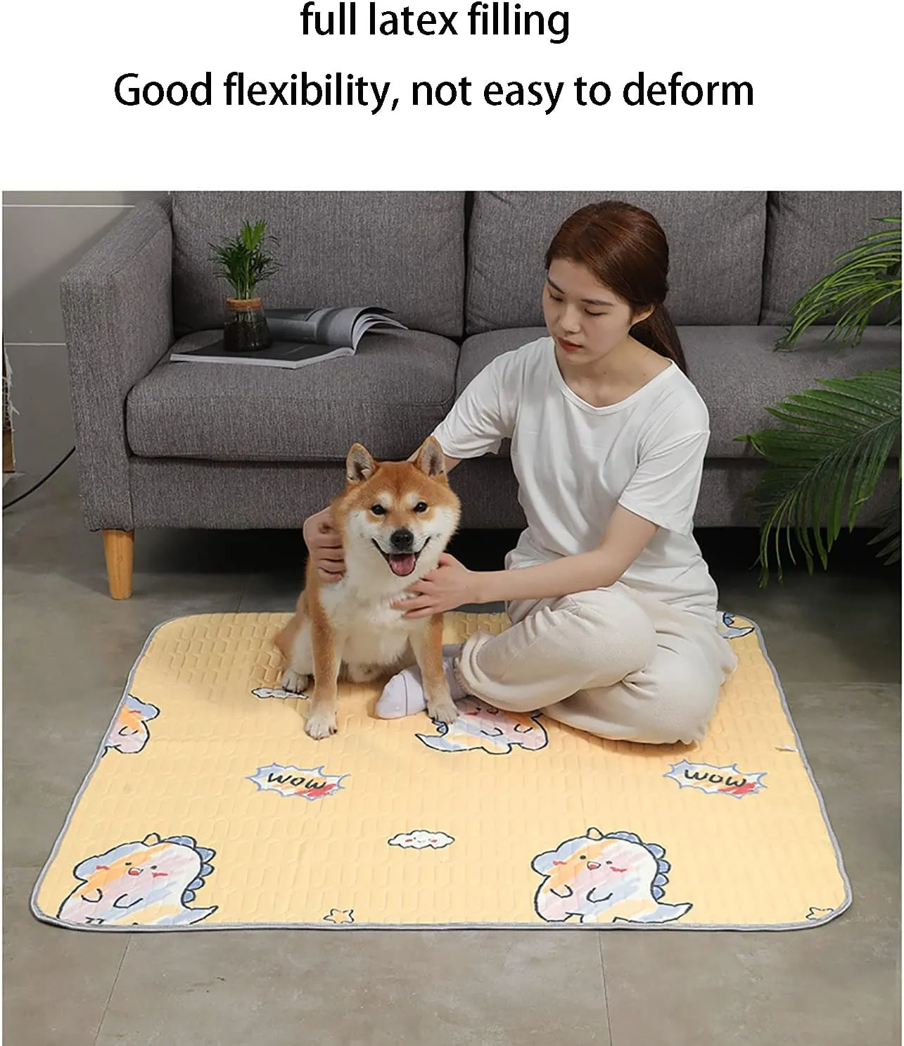 Pet Dog Cat Cool Mat, Non-Toxic Gel Self Cooling Pad, Dog Cool Mat Bed Perfect for Hot Summer Days, Cooling Mat for Summer Sleeping Rest