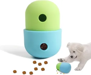 Pet Puzzle Toy Dog Treat Dispensing Cute Puppy Small Medium Dogs Interactive Chase Toy Pet Funny Enrichment Toys Food Ball for Dog Playing Training Slow Feeder Bowls