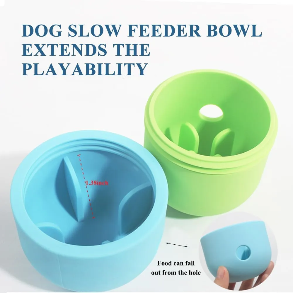 Pet Puzzle Toy Dog Treat Dispensing Cute Puppy Small Medium Dogs Interactive Chase Toy Pet Funny Enrichment Toys Food Ball for Dog Playing Training Slow Feeder Bowls