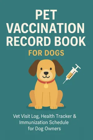 Pet Vaccination Record Book for Dogs: Keep Track of Vaccines, Vet Visits, Deworming, and Health Care | Dog Shot Record Book | Puppy Immunization Tracker Paperback  June 10, 2025