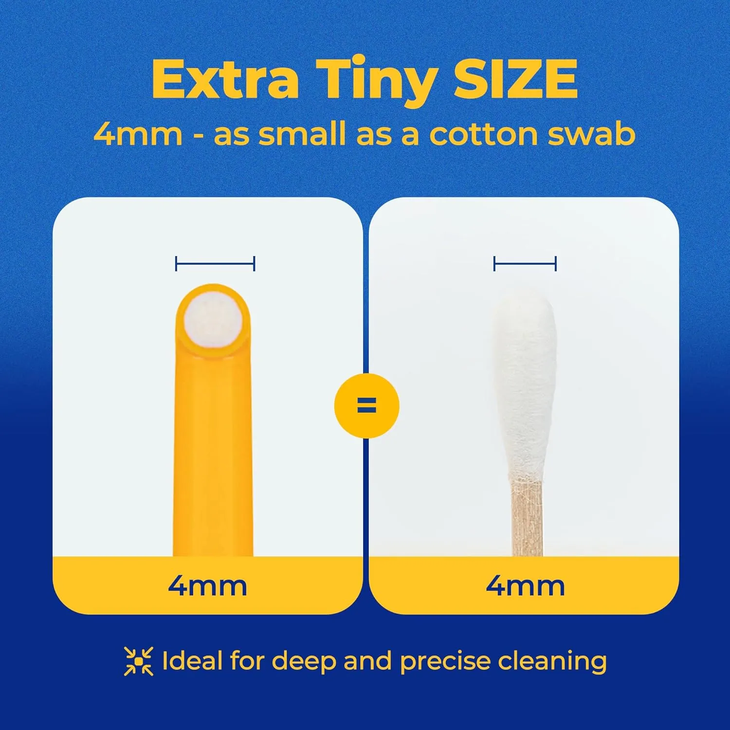 PETHROOM] Micro Tiny Pet Toothbrush for Small Cats and Dogs | Round Shaped Head with Ultra Soft Bristle for Deep Cleaning Dental Care (Deep Point)
