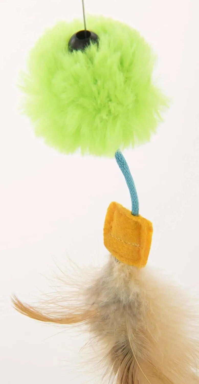 Petlinks Pure Commotion Electronic Motion Wand Cat Toy, Battery Powered - Gray/Green, One Size