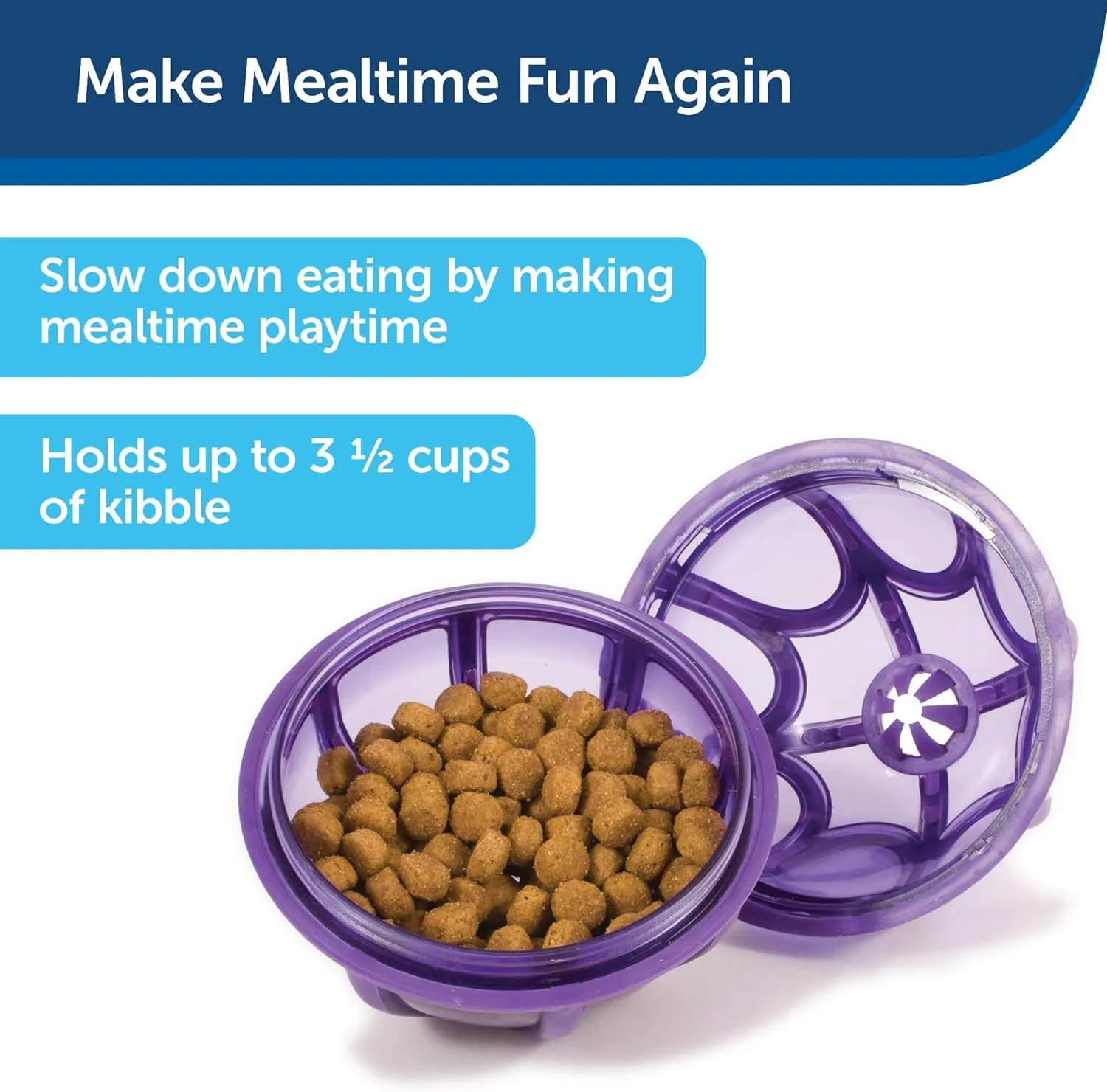 PetSafe Busy Buddy Kibble Nibble - Dog Toy - Treat and Food Dispenser - Slow Feeder - Medium/Large