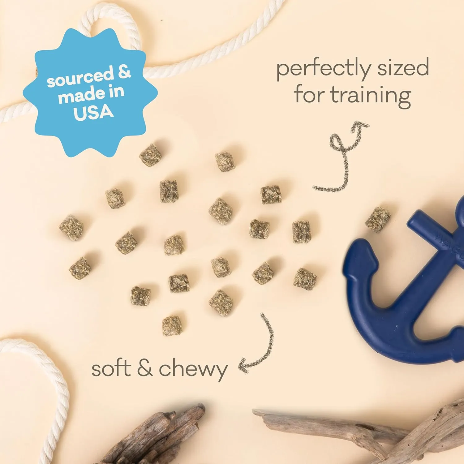 Polkadog Whitefish & Kelp Wonder Nuggets Dog Treats  All-Natural Pet Training Treats for Dogs  Healthy, Handmade Puppy Snacks  Bite-Sized, Soft, Chewy Treats for Pets  10 oz