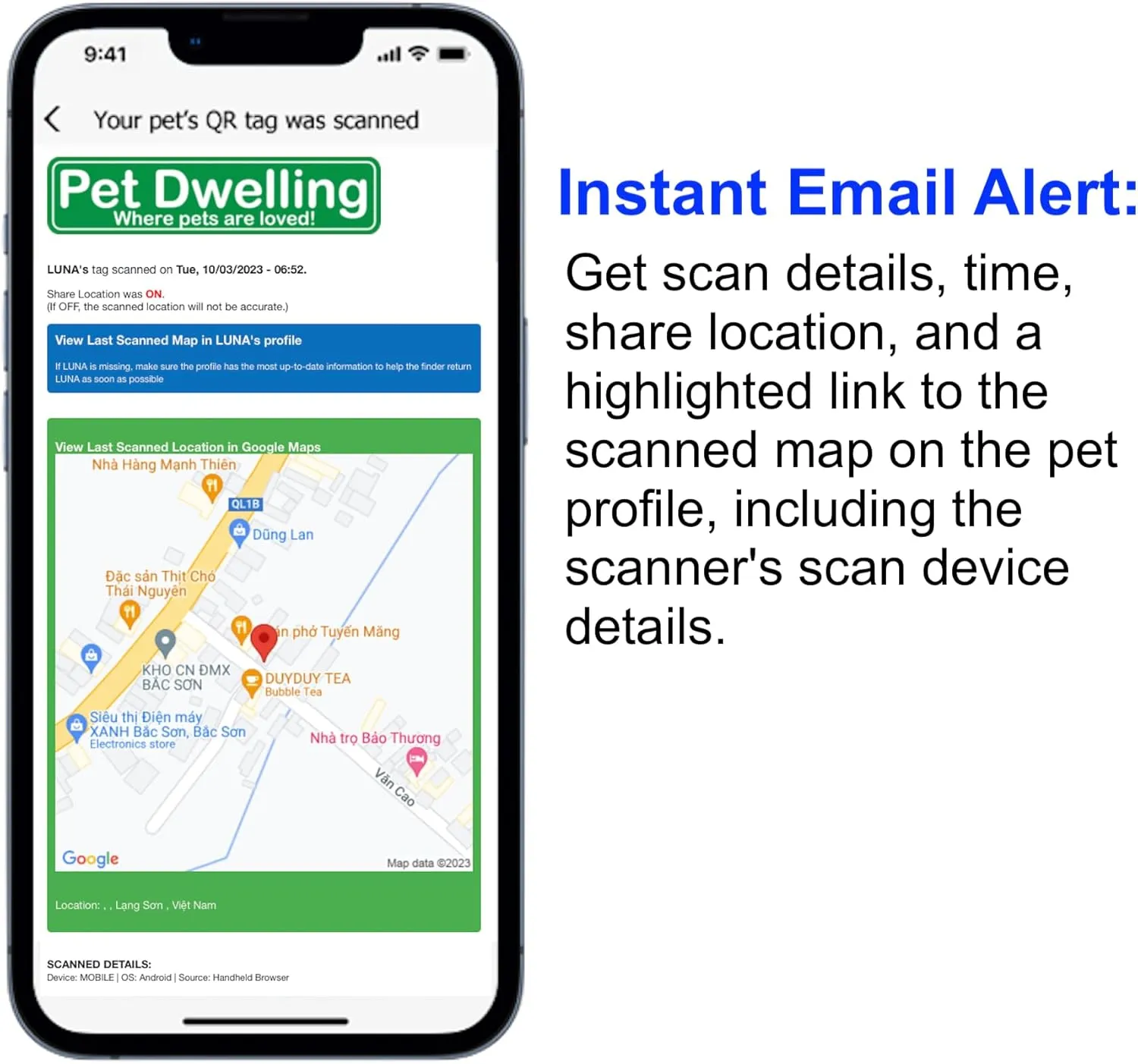 Premium NFC & QR Code Smart Dog ID Tag - Easy Scanning, Instant Profile Access, Real-Time Location Alerts(Black Paw)