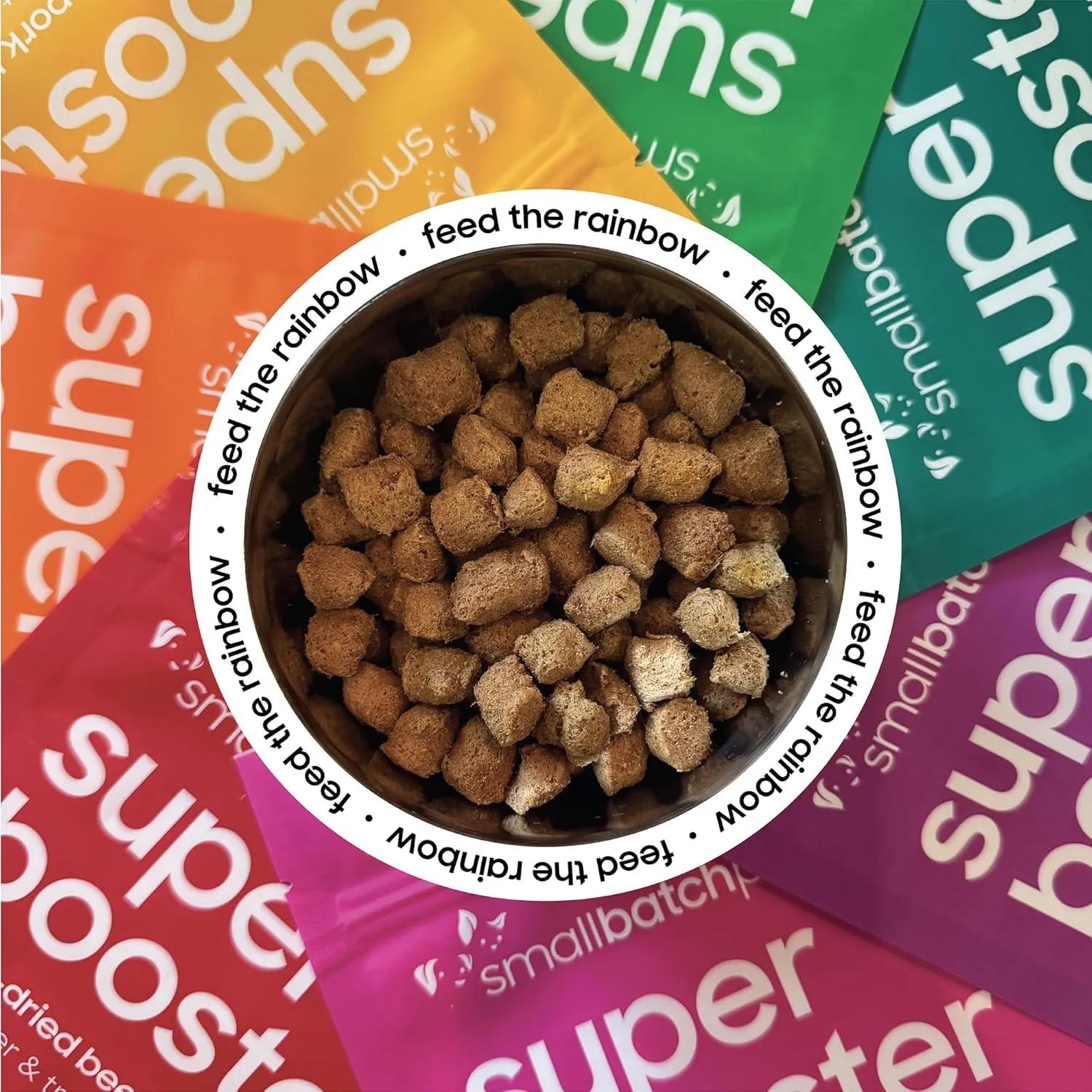 smallbatch Pets Freeze-Dried Super Booster Turkey Bites for Dogs & Cats, 18 oz, Made in The USA, Humanely Raised Single Protein Source, Topper & Treat, with Organic Vegetables and Probiotics