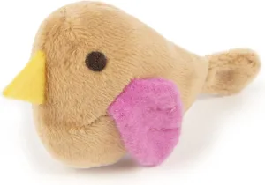 SmartyKat Chickadee Chirp Electronic Sound Cat Toy, Contains Catnip, Battery Powered - Light Brown, One Size
