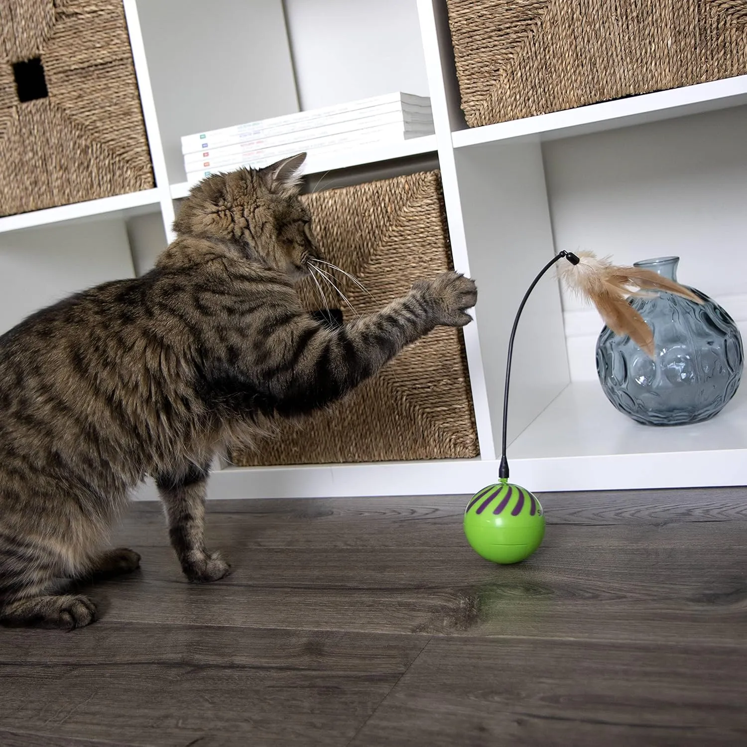 SmartyKat Electronic Motion/Moving Toys for Cats & Kittens, Battery Powered, Mimics Motion of Real Prey, Fun & Interactive Play - Multiple Styles
