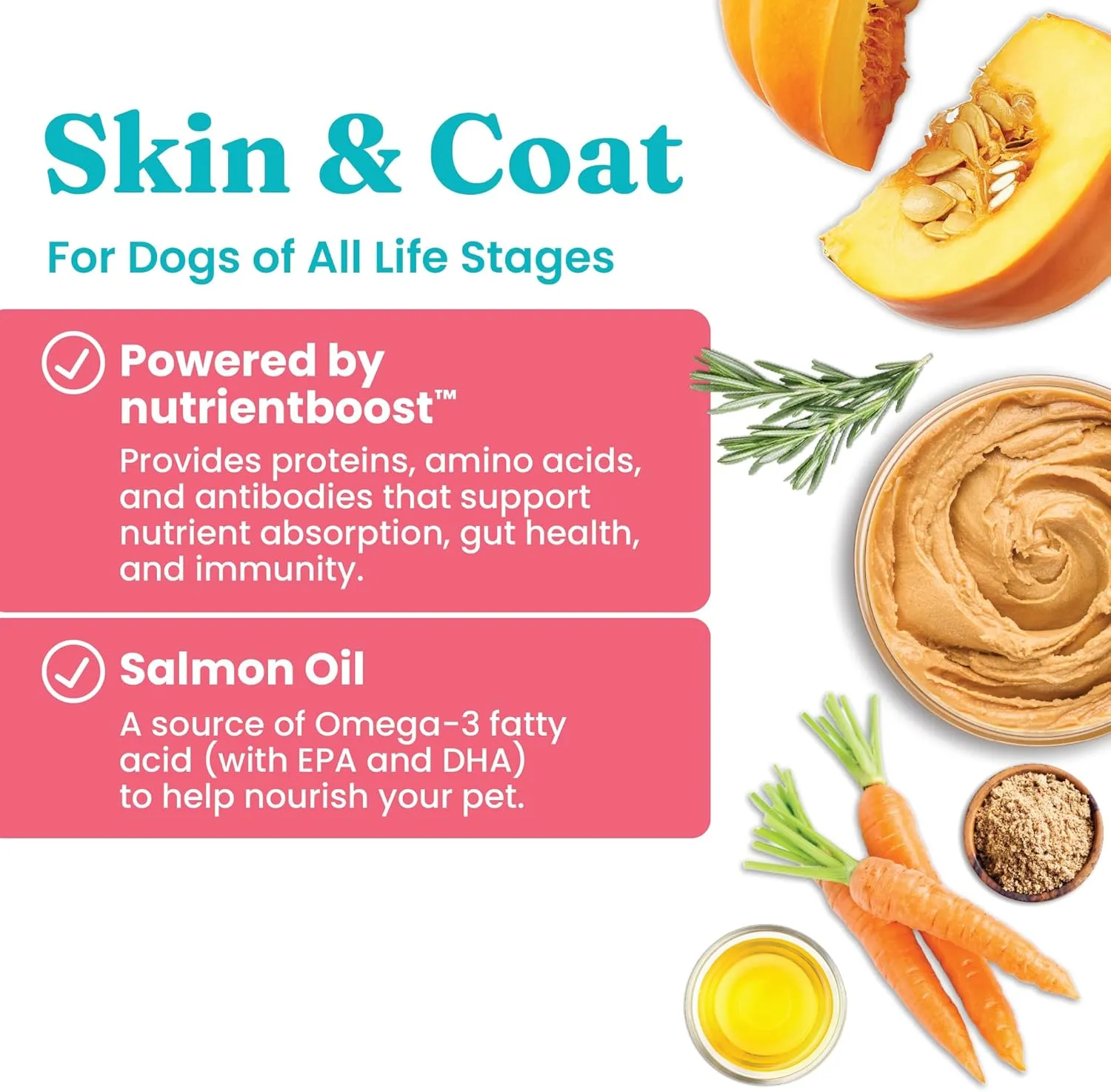 Solid Gold Healthy Dog Treats - Functional Dog Treats for Training   Skin & Coat Health - Peanut Butter Flavor with Salmon Oil Healthy Training Treats for Dogs - 5.2 oz