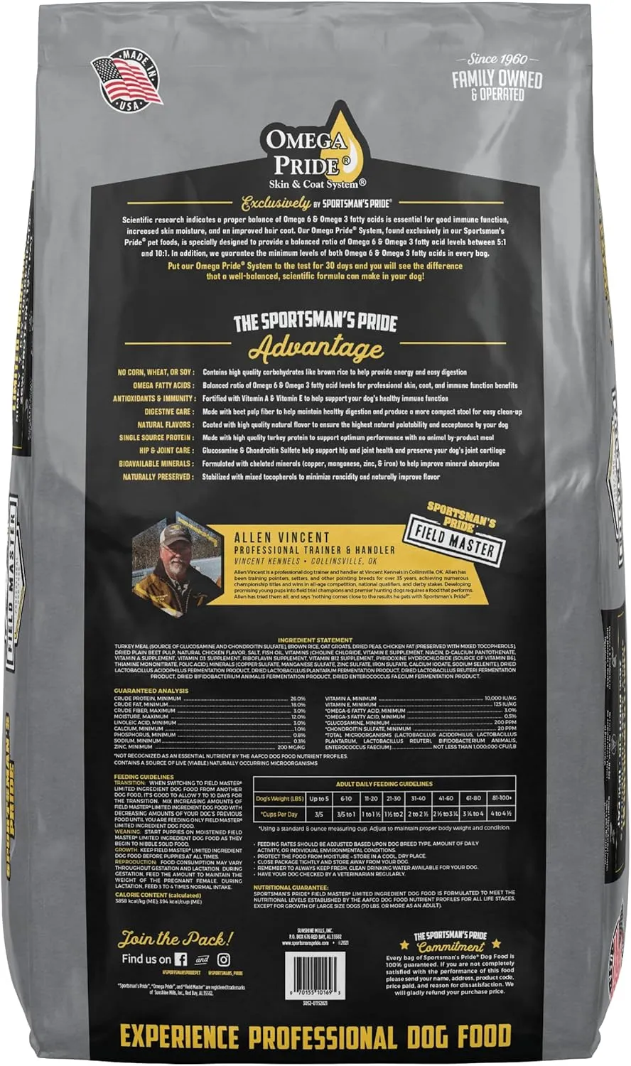 Sportsman's Pride Field Master 26/18 Limited Ingredient Dry Dog Food, 40-lb Bag
