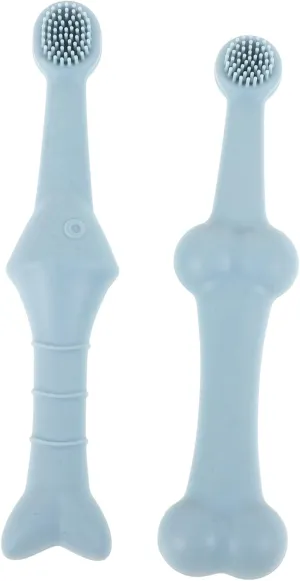 SUPVOX Ergonomic Handle Pet Toothbrush Set Small Dog Cat Care Brush Dog Oral Cleaning Tools