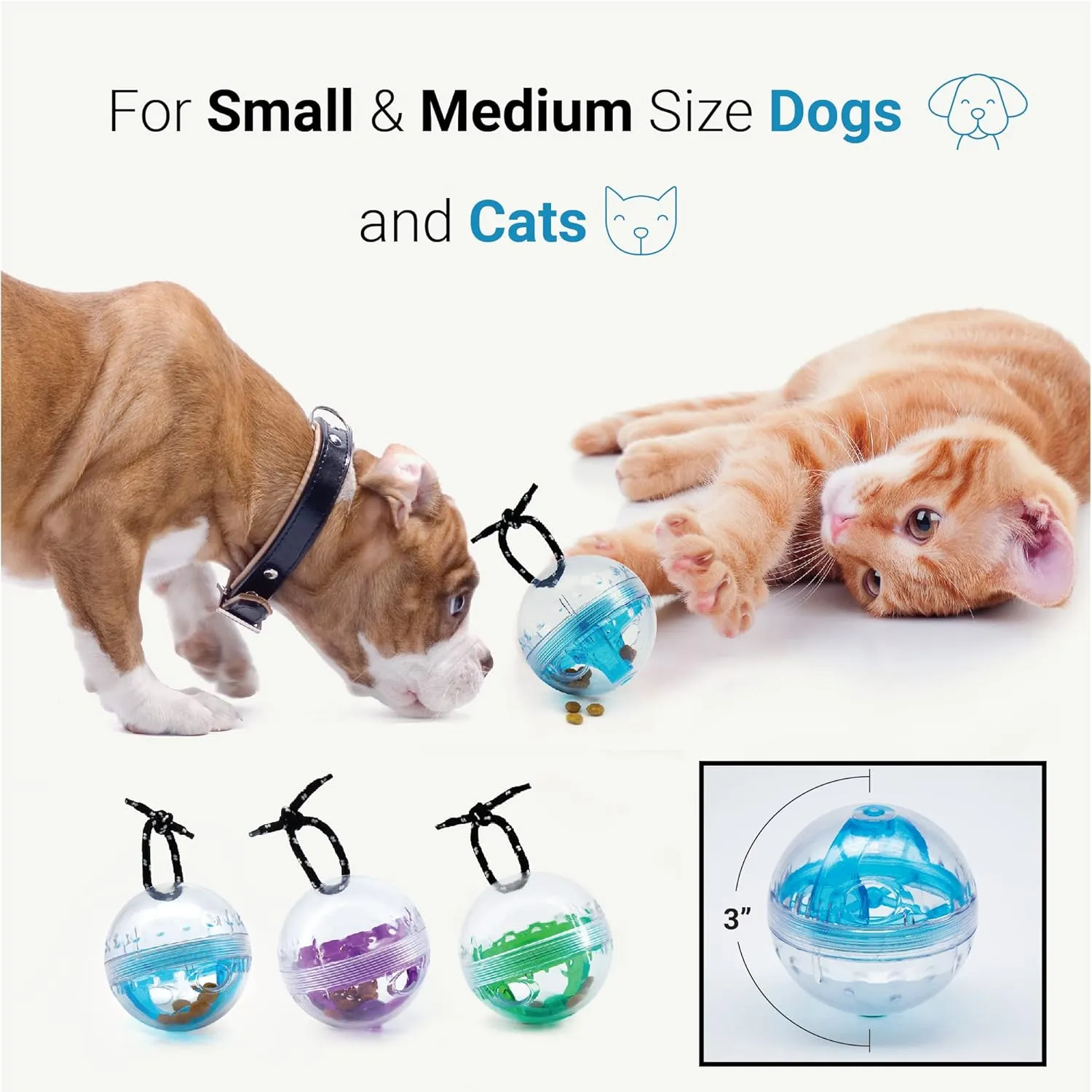 SVD.PET Dog Activity Ball: Interactive Treat Dispensing Toy, Slow Feeder, Great Gift for Dogs (Green)