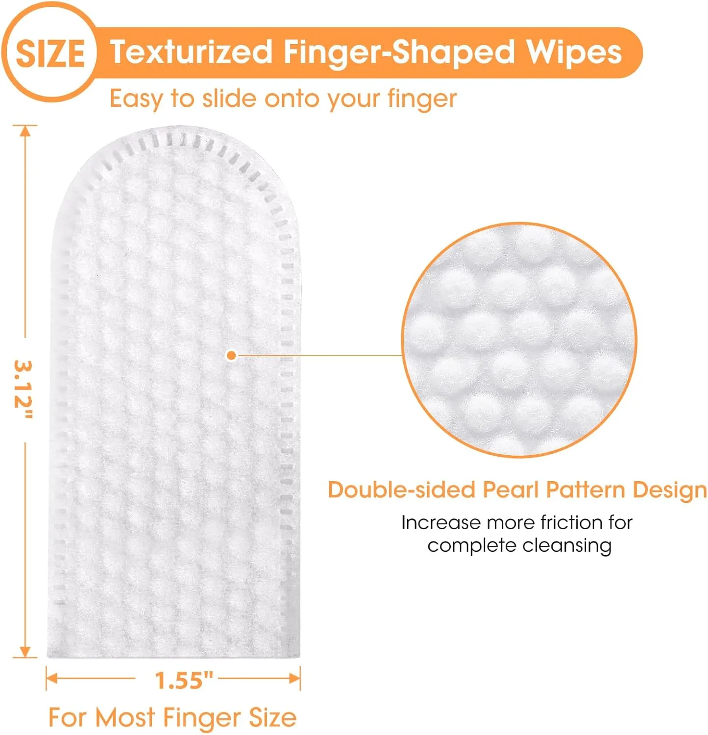 Teeth Cleaning Finger Wipes for Dogs & Cats, Reduces Plaque & Tartar, Freshens Breath, Pre-Soaked Pet Teeth Wipes, Easy to Use Disposable Dental Cleaning Pads, 100 Count, Chicken Flavor